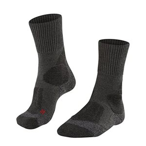 FALKE TK1 Men's Trekking Socks Hiking Socks, Wool Blend, 1 Pair, Various Colours, Sizes UK 6 -13, Regulates Moisture, Quick-Drying, Warming Effect, Heavily Padded, grey, 42-43
