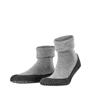 FALKE 1 Pair of Mens Cosyshoe Wool Slipper Socks, Grey light grey 3400., 43-44