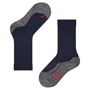 FALKE Socks Active Warm Wool Children's Socks Black Grey Many Other Colours Reinforced Children's Socks Without Pattern Breathable Thick Sweat Resistant for Active Children 1 Pair, Blue (Marine 6120), 19-22