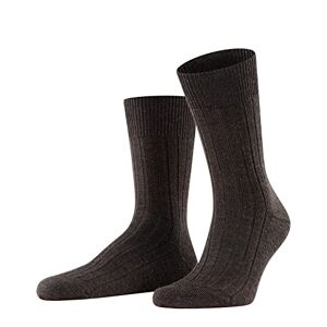 FALKE Men's Socks Virgin Wool Black Grey Many Other Colours Reinforced Men's Socks Without Pattern Breathable Thick Plain with Plush Sole UK Size 6-12 (EU 39-48) 1 Pair (Teppich im Schuh) Brown (Dark Brown 5450), size: 47-48