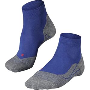 FALKE men's RU4 short running socks, cotton blend, 1 pair, assorted colours, UK sizes 2 9/39-48, with medium padding, moisture-regulating, quick-drying, cushioning effect, blue, 46-48