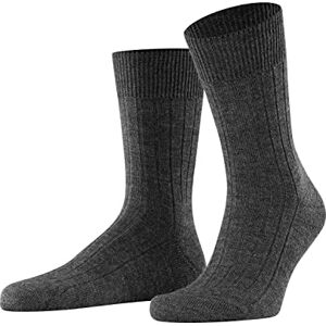 FALKE Men's Socks Virgin Wool Black Grey Many Other Colours Reinforced Men's Socks Without Pattern Breathable Thick Plain with Plush Sole UK Size 6-12 (EU 39-48) 1 Pair (Teppich im Schuh) Grey (Dark Grey 3070), size: 41-42