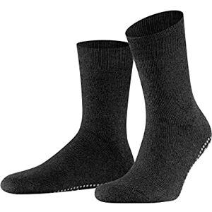 FALKE House Socks Home Pads Cotton Wool Size 35-50 Men Black Grey Many Other Colours Reinforced Hut Socks Without Pattern Breathable Pimple Print Non-Slip on the Sole 1 Pair 35-38