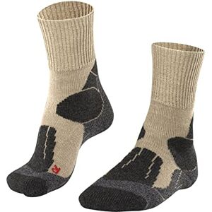 FALKE TK1 Men's Trekking Socks Hiking Socks, Wool Blend, 1 Pair, Various Colours, Sizes UK 6 -13, Regulates Moisture, Quick-Drying, Warming Effect, Heavily Padded, beige, 42-43