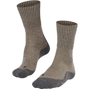 FALKE Herren Wandersocken TK1 Adventure Wool M SO Wolle antiblasen dick 1 Paar, Beige (Kitt Mouline 4310), 42-43