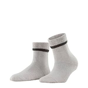 FALKE Women’s House Socks, Cuddle Pads, Cotton, New Wool, Size 35-42, Black, Grey, Many Other Colours, Reinforced House Socks Without Pattern, Breathable, Pimple Print, Non-Slip Sole, 1 Pair (Cuddle Pads W Hp) Grau Silver 3290 Plain Blickdicht, size: 35/3