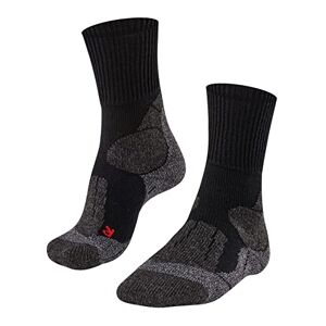 FALKE Women's TK1 Adventure Hiking Socks, Wool, Black, Blue, Many Other Colours, Thick, Reinforced Trekking Socks, Thermal Socks without Pattern, with Strong Padding, Long and Warm for Hiking, 1 Pair
