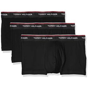 Tommy Hilfiger Pack of 3 Men's Boxer Shorts (3p Lr Trunk) Black (Black 990) Plain, size: xxl