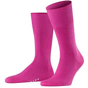 FALKE Airport New Wool Cotton Men's Socks Black White Many Other Colours Reinforced Men's Socks without Pattern Breathable Thick Plain, 1 Pair, Pink (Arctic Pink 8233), 45-46