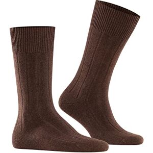 FALKE Herren Socken Lhasa Rib M SO Wolle Kaschmir einfarbig 1 Paar, Braun (Brown 5930), 43-46