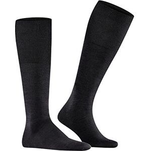 FALKE men's airport knee socks wool cotton black white many other colors reinforced knee socks without pattern breathable long plain high and warm 1 pair