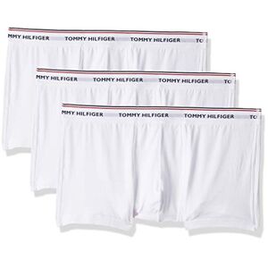 Tommy Hilfiger Pack of 3 Men's Boxer Shorts (3p Lr Trunk) White (White 100) Plain, size: m