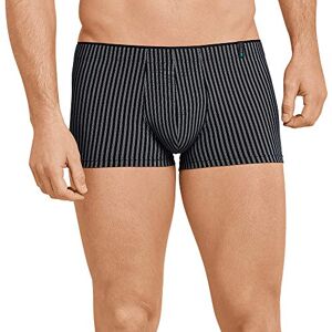 Schiesser Men's long life soft underwear shorts, breathable and skin-friendly shorts (Long Life Cotton Hip-shorts) Black/Grey (Blue-Black 001) Striped, size: m