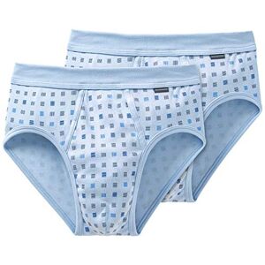 Schiesser men's sports briefs with fly (Pack of 2). (Sportslip (2er Pack)) Blue (802-air), size: xxl