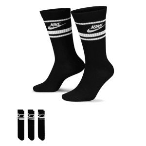 Nike Sportswear Dri-FIT Everyday Essential-crewstrømper (3 par) - sort sort 42-46