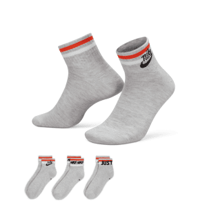 Nike Everyday Essential-ankelstrømper (3 par) - grå grå 46-50