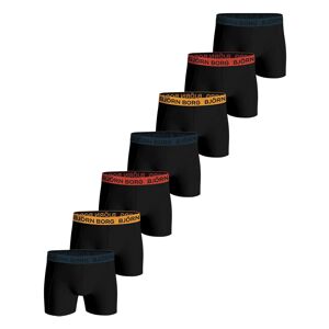 Björn Borg Cotton Stretch Shorts 7-pack Black - Str. L   7 stk.