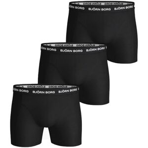 Björn Borg Essential 3-pack Cotton Strech Shorts Sort- Str. XL   3 stk.