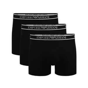 Giorgio Armani 3 Pack Stretch Cotton Boxer Black M