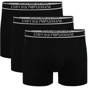 Giorgio Armani 3 Pack Stretch Cotton Boxer Black XL