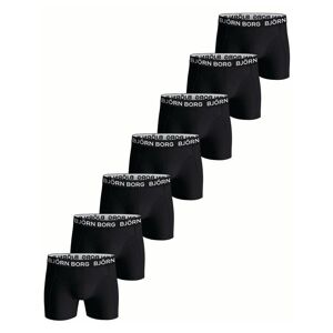 Björn Borg Cotton Stretch Shorts 7-pack Black - Str. S   7 stk.