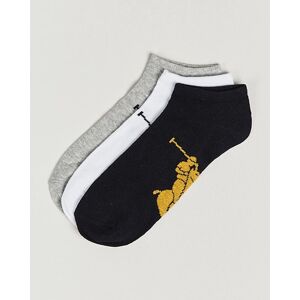Polo Ralph Lauren 3-Pack Sneaker Sock Grey/White/Black men One size Hvid,Grå,Sort