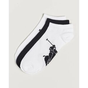 Polo Ralph Lauren 3-Pack Sneaker Sock White/Black men One size Hvid