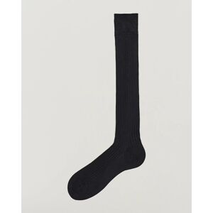 Pantherella Baffin Silk Long Sock Black men 10 (39) Sort