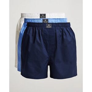 Polo Ralph Lauren 3-Pack Woven Boxer White/Blue/Navy men S Hvid