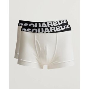 Dsquared2 2-Pack Cotton Stretch Trunk White men S Hvid