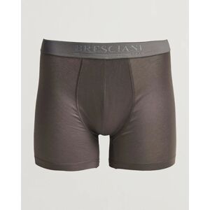 Bresciani Cotton Boxer Trunk Grey men M Grå