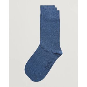 Amanda Christensen 3-Pack True Cotton Socks Denim Blue men 43-46 Blå