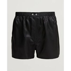 Derek Rose Classic Fit Silk Boxer Shorts Black men M Sort