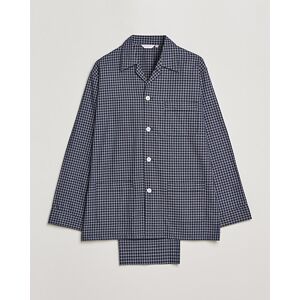 Derek Rose Checked Cotton Pyjama Set Navy men S Blå