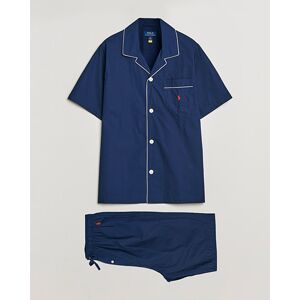 Polo Ralph Lauren Cotton Short Pyajama Set Solid Navy men S Blå