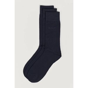 GANT 3-Pack Cotton Socks Marine men 40-42 Blå