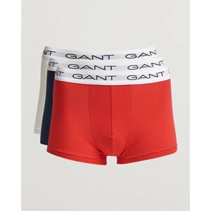 GANT 3-Pack Trunk Boxer Red/Navy/White men L Rød
