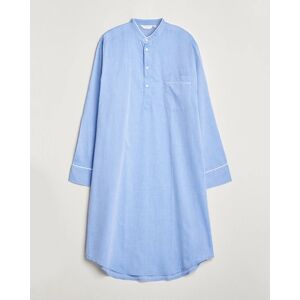 Derek Rose Cotton Pullover Nightshirt Light Blue men L Blå