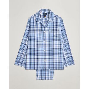 Polo Ralph Lauren Cotton Checked Pyjama Set Blue Plaid men L Blå