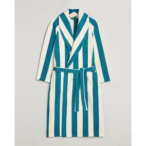 GANT Striped Robe Ocean Turquoise/White men L Hvid