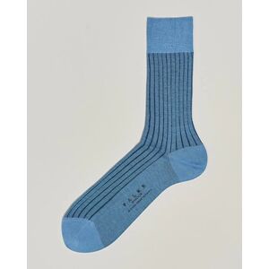 Falke Shadow Stripe Sock Light Blue/Navy men 41-42 Blå