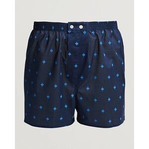 Derek Rose Classic Fit Woven Cotton Boxer Shorts Navy men S Blå