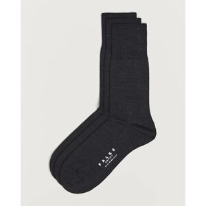 Falke 3-pack Airport Socks Anthracite Melange men One size Grå