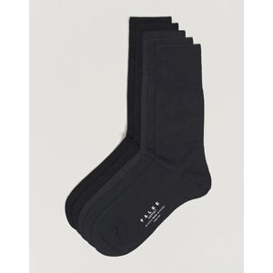 Falke 5-Pack Airport Socks Black/Dark Navy/Anthracite Melange men One size Sort,Blå,Grå