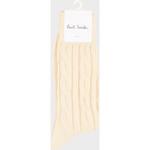 Paul Smith Flynn Cable Socks Off-white ONESIZE