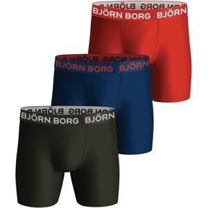 Björn Borg Men's Performance Boxer 3-pack Multipack 1 XXL, Multipack 1