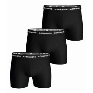 Björn Borg Men's Essential Boxer 3p Black M, Black