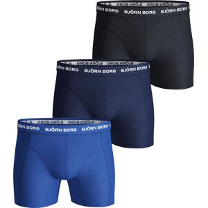 Björn Borg Men's Essential Boxer 3p Blue S, Blue