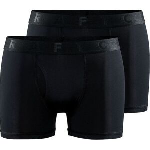 Craft Men's Core Dry Boxer 3-Inch 2-Pack Black S, Black