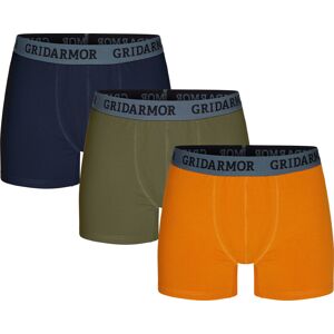 Gridarmor Men's Steine 3p Cotton Boxers 2.0 Multi Color S, Multi Color